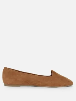 Ballerinas in Wildleder-Optik