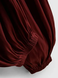 Ballonhose mit drapierter Taille