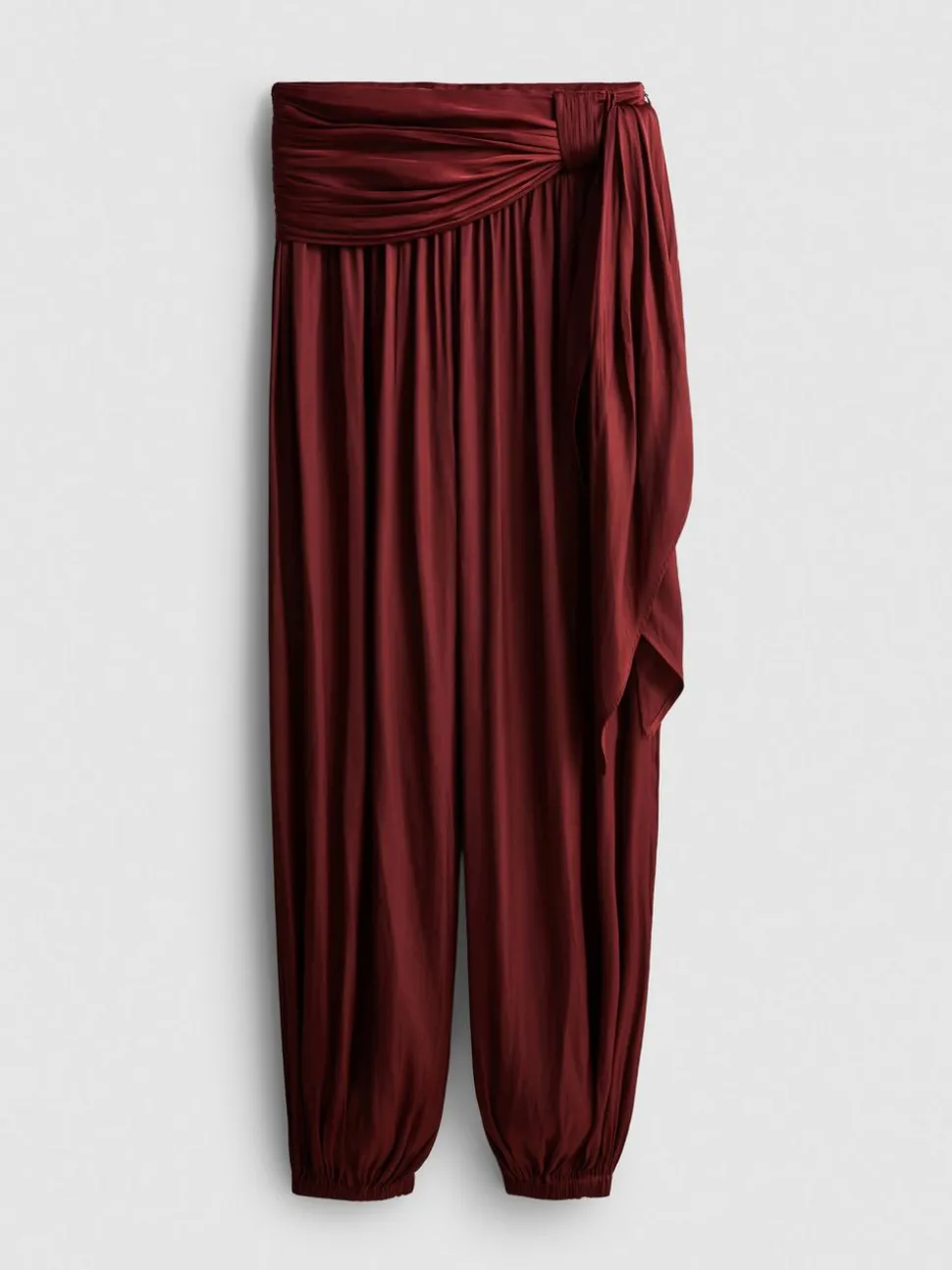 Ballonhose mit drapierter Taille