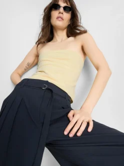 Bandeau-Top mit hohem Baumwollanteil