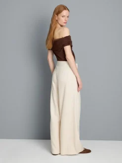 Bardot-Top aus Jersey