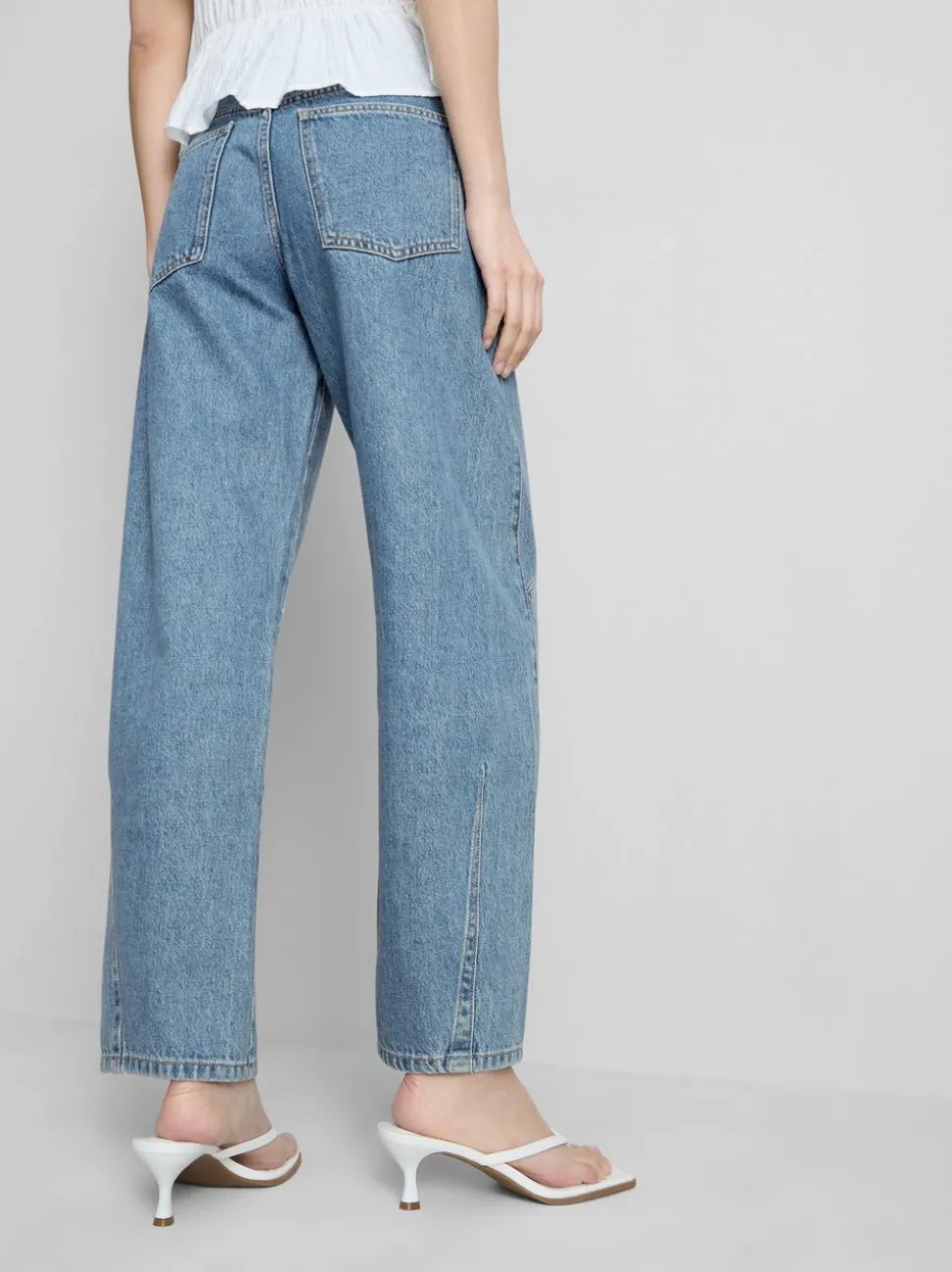 Barrel-Jeans mit mittlerer Leibhöhe