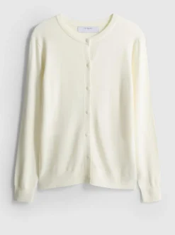 Basic-Cardigan mit Rundhalsausschnitt