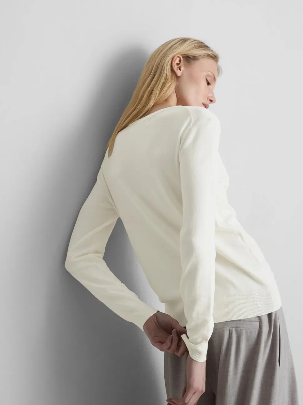 Basic-Cardigan mit Rundhalsausschnitt