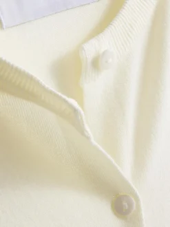 Basic-Cardigan mit Rundhalsausschnitt