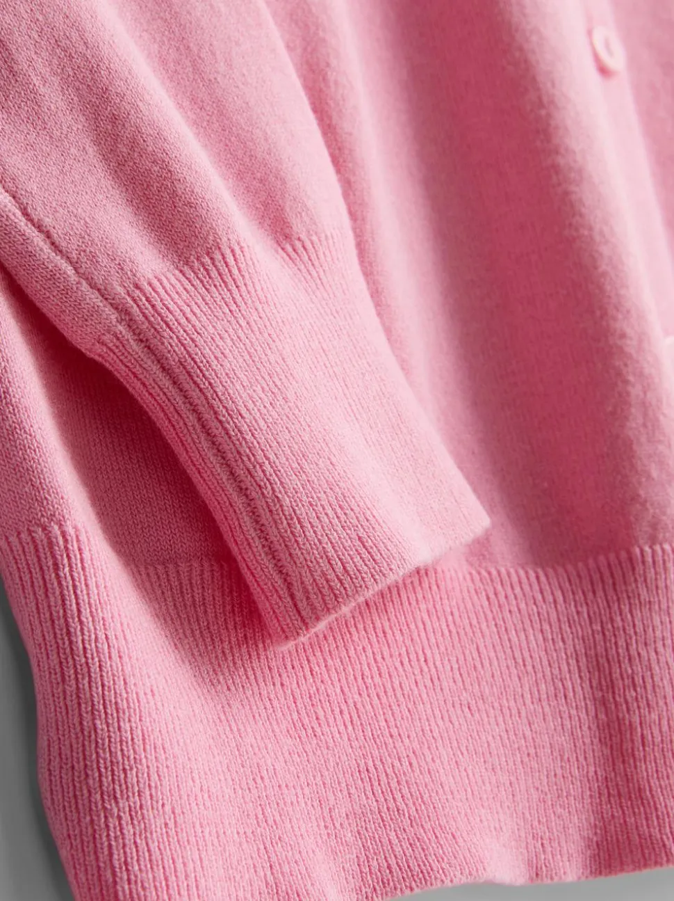 Basic-Cardigan mit Rundhalsausschnitt