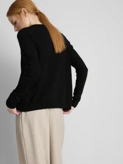 Basic-Cardigan mit Rundhalsausschnitt