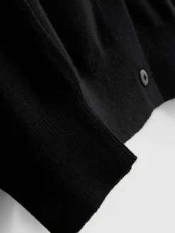 Basic-Cardigan mit Rundhalsausschnitt