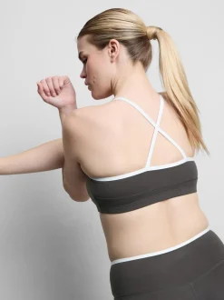 Bauchfreies Active-Top mit überkreuztem Rücken