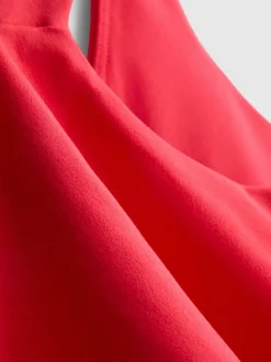 Bauchfreies Active-Top mit V-Ausschnitt und Racerback