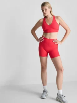 Bauchfreies Active-Top mit V-Ausschnitt und Racerback