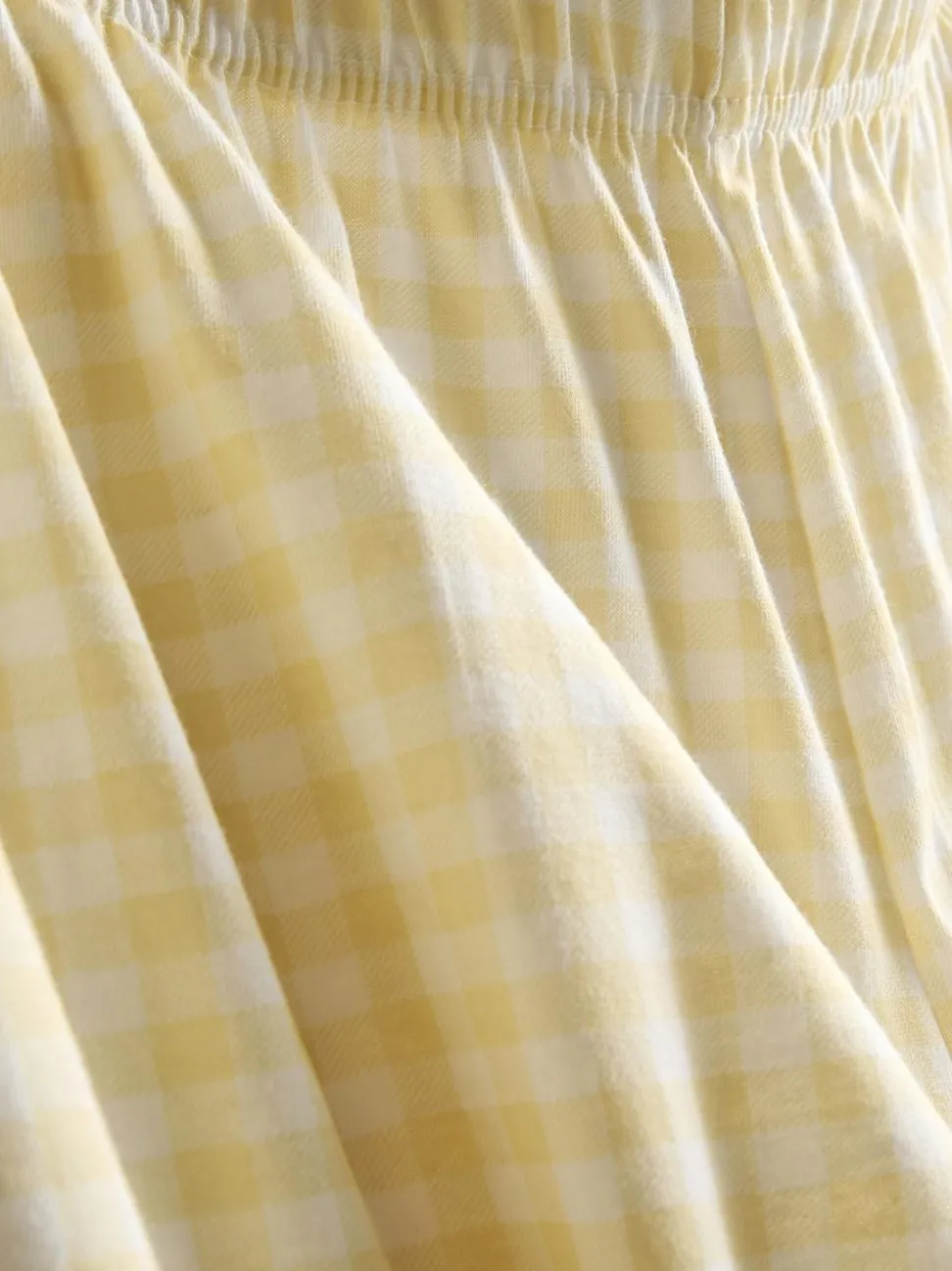 Baumwoll-Schlafanzug mit Vichykaros und Print