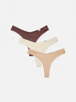 Baumwoll-Tangas, 3er-Pack