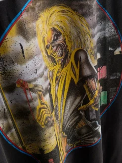 Baumwoll-Tanktop mit „Iron Maiden“ Grafik