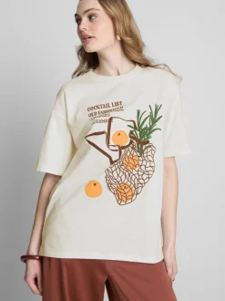 Baumwoll-T-Shirt im Oversized-Look