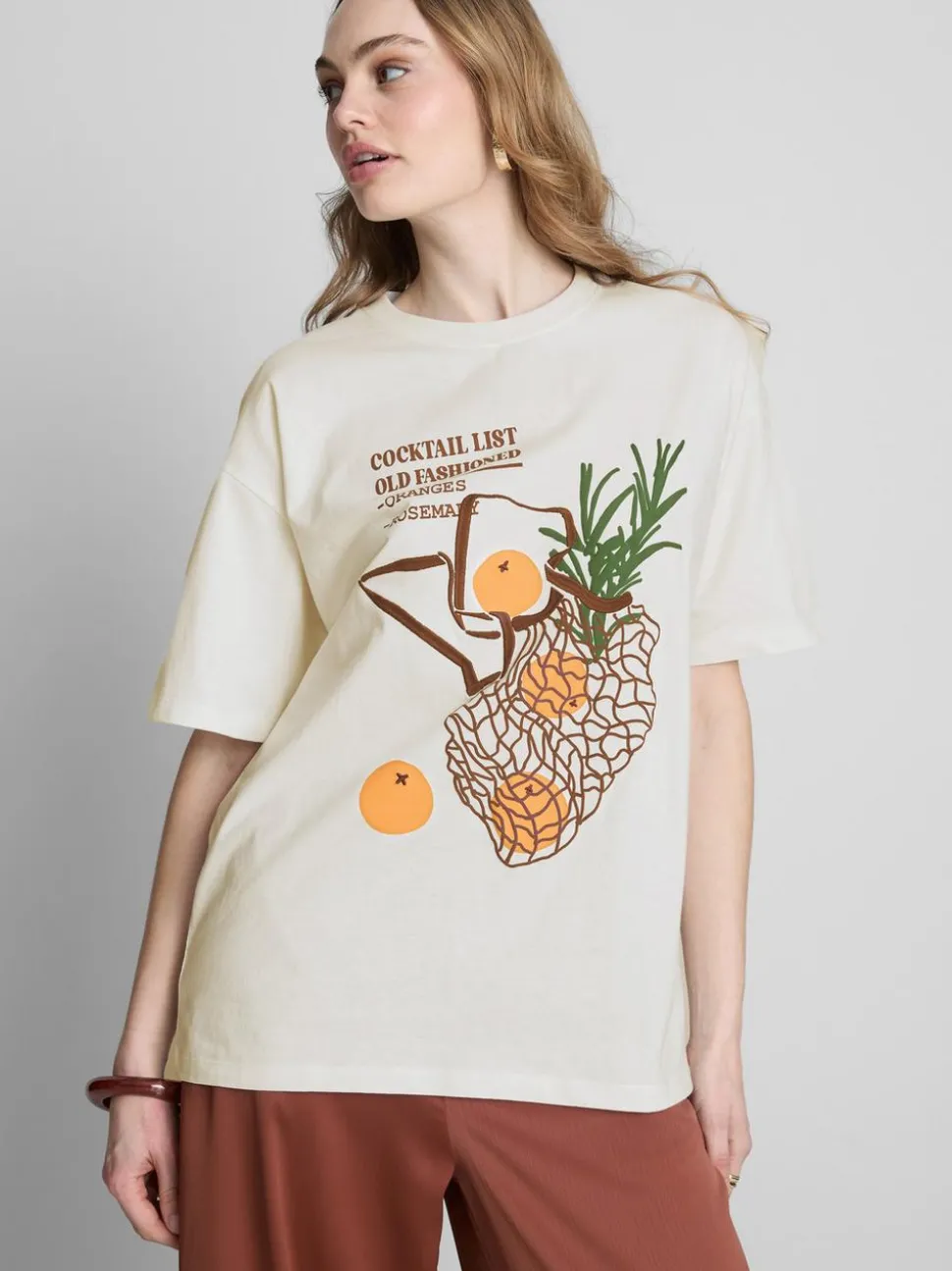 Baumwoll-T-Shirt im Oversized-Look
