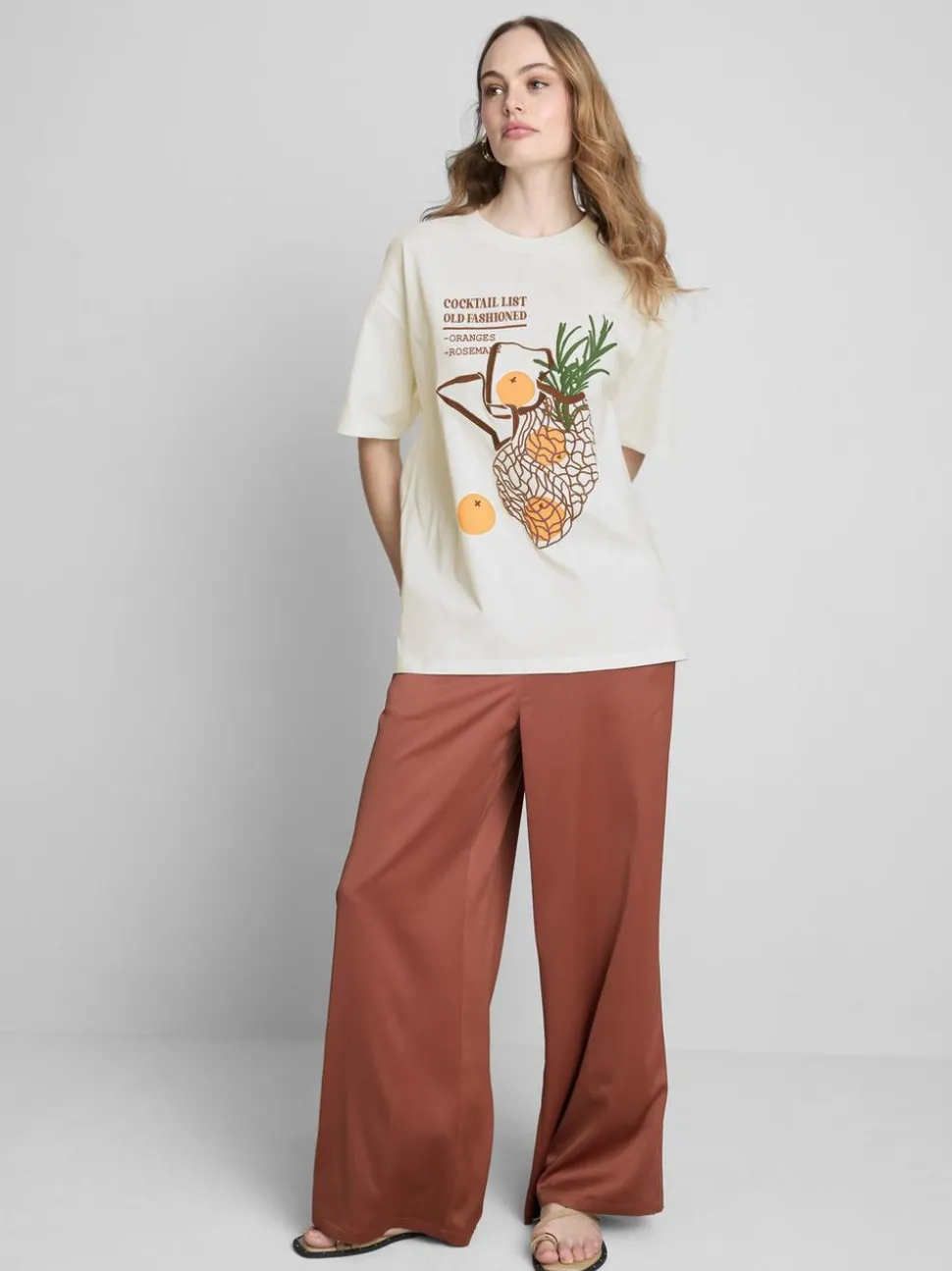 Baumwoll-T-Shirt im Oversized-Look