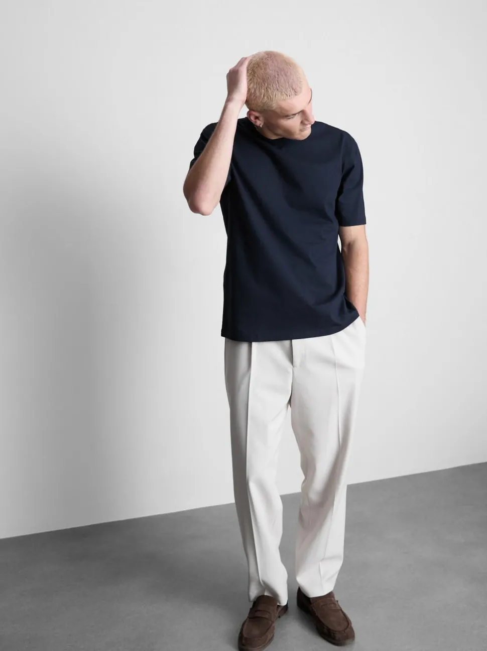 Baumwoll-T-Shirt in lässiger Passform