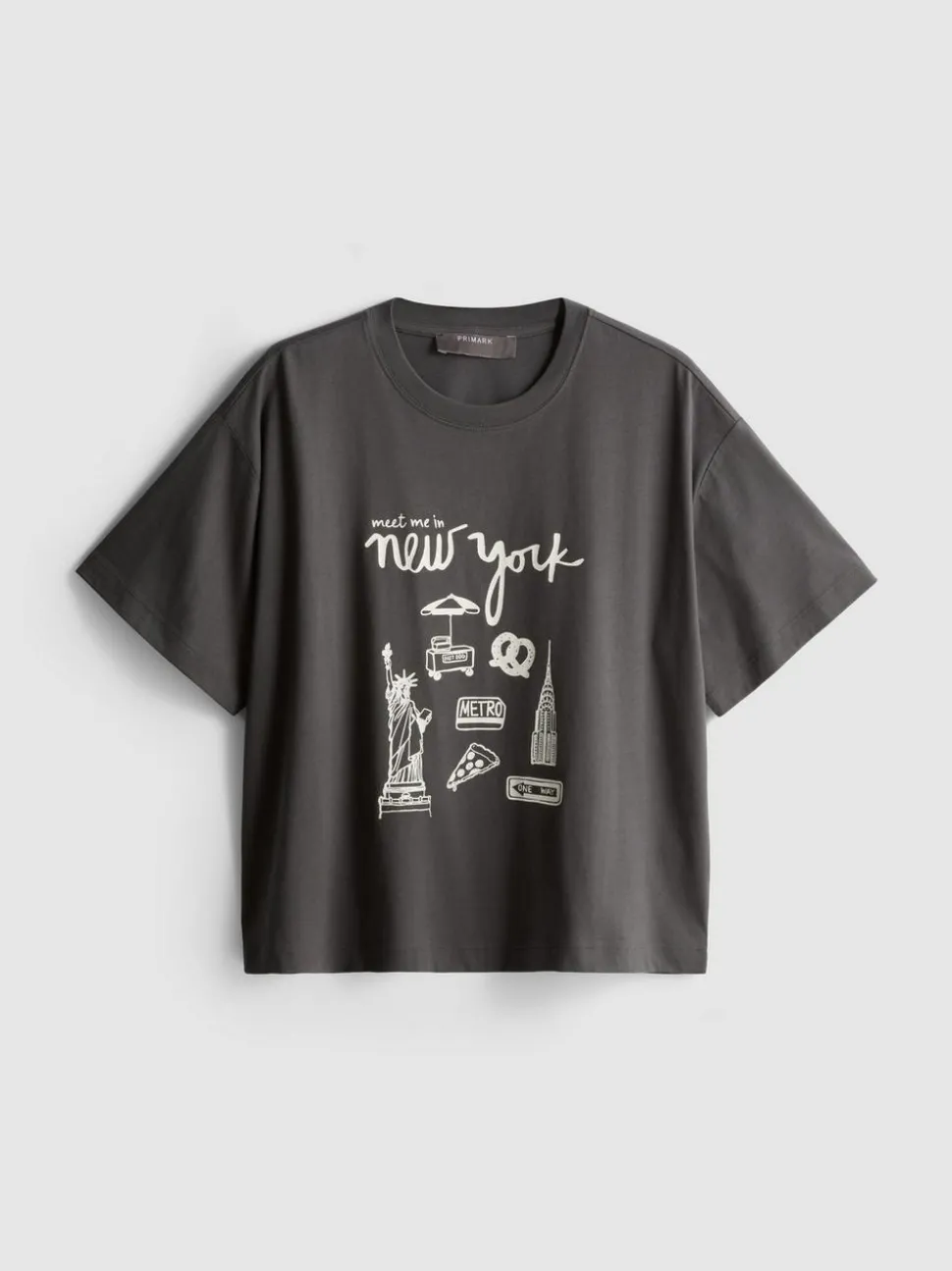 Baumwoll-T-Shirt mit geradem Schnitt