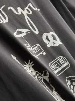 Baumwoll-T-Shirt mit geradem Schnitt