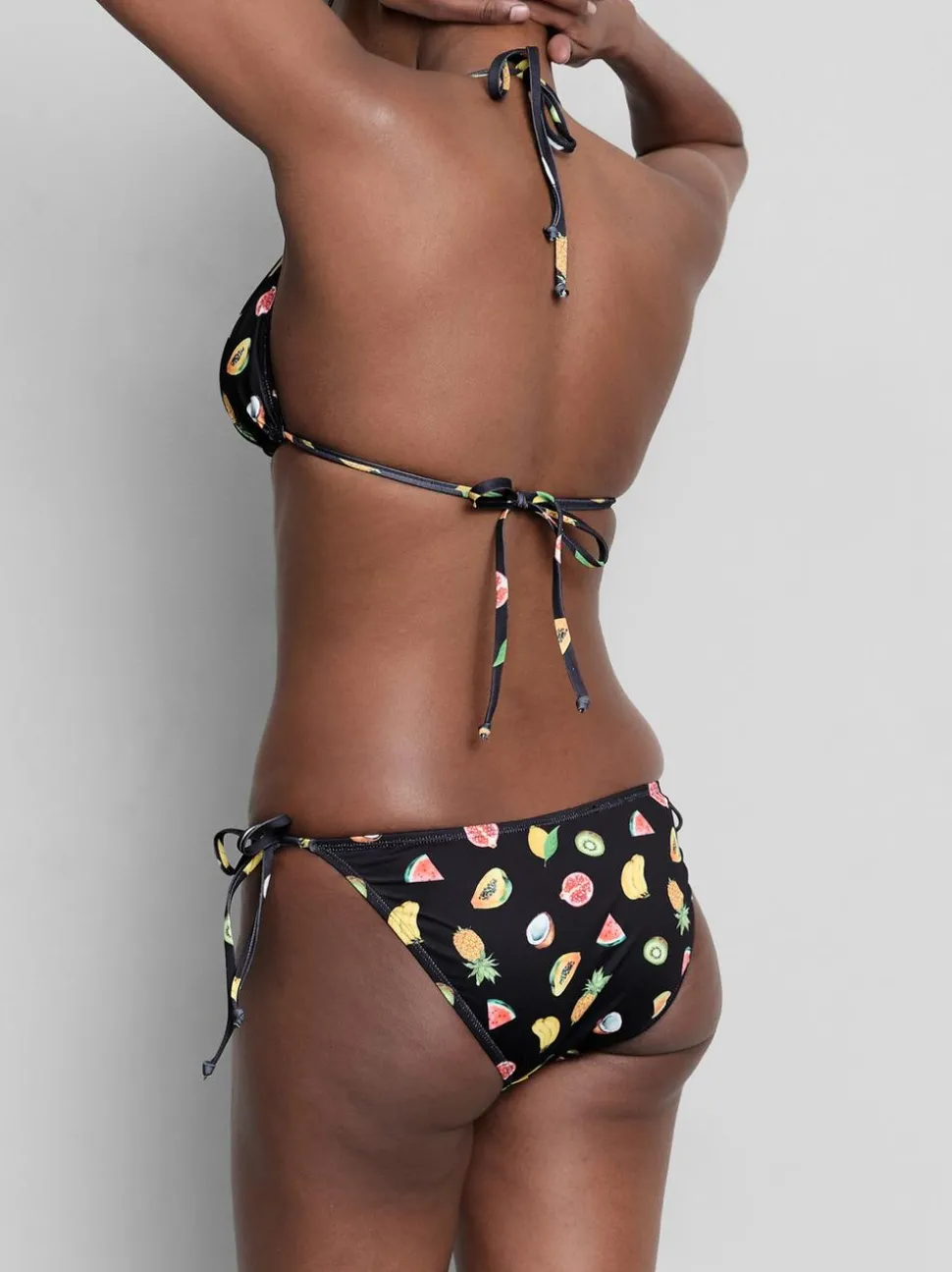 Bedruckte Bikinihosen zum seitlichen Binden, 2er-Pack