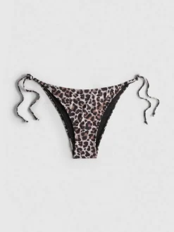 Bedruckte Bikinihose zum seitlichen Binden