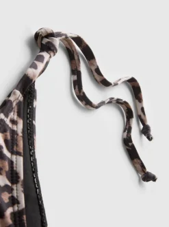 Bedruckte Bikinihose zum seitlichen Binden