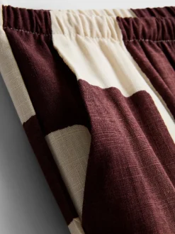 Bedruckte Hose mit weitem Bein