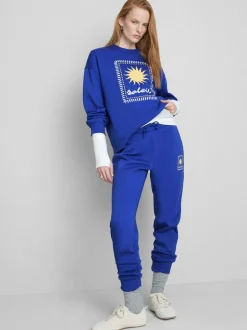 Bedruckte Skinny-Jogginghose aus Baumwollmischung