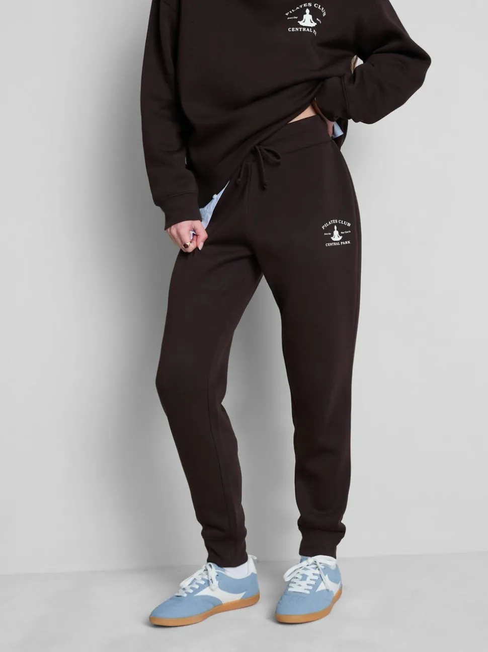 Bedruckte Skinny-Jogginghose aus Baumwollmischung