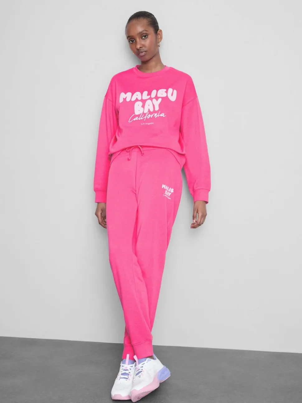 Bedruckte Skinny-Jogginghose aus Baumwollmischung