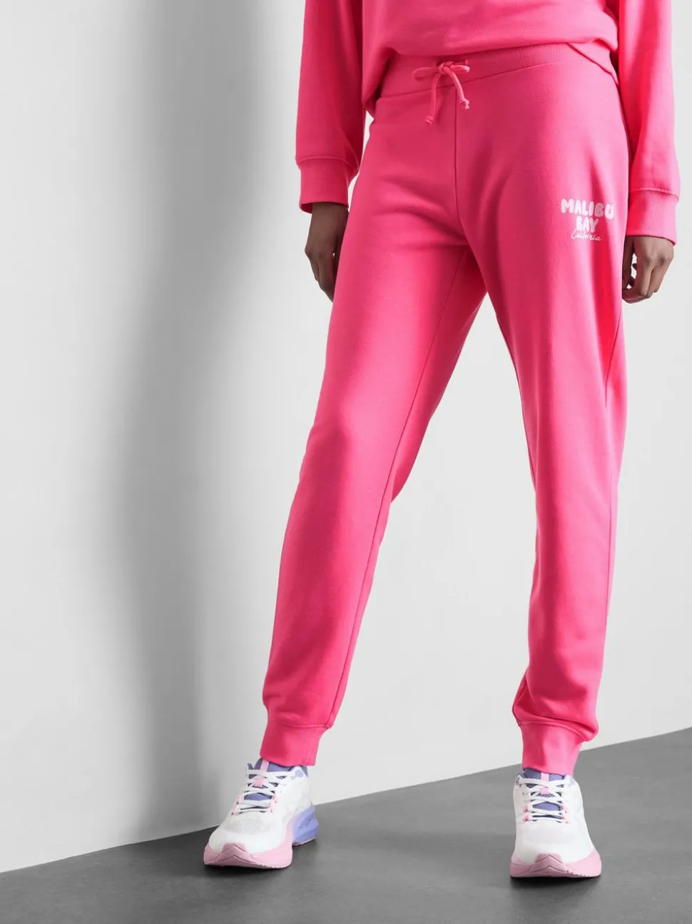 Bedruckte Skinny-Jogginghose aus Baumwollmischung