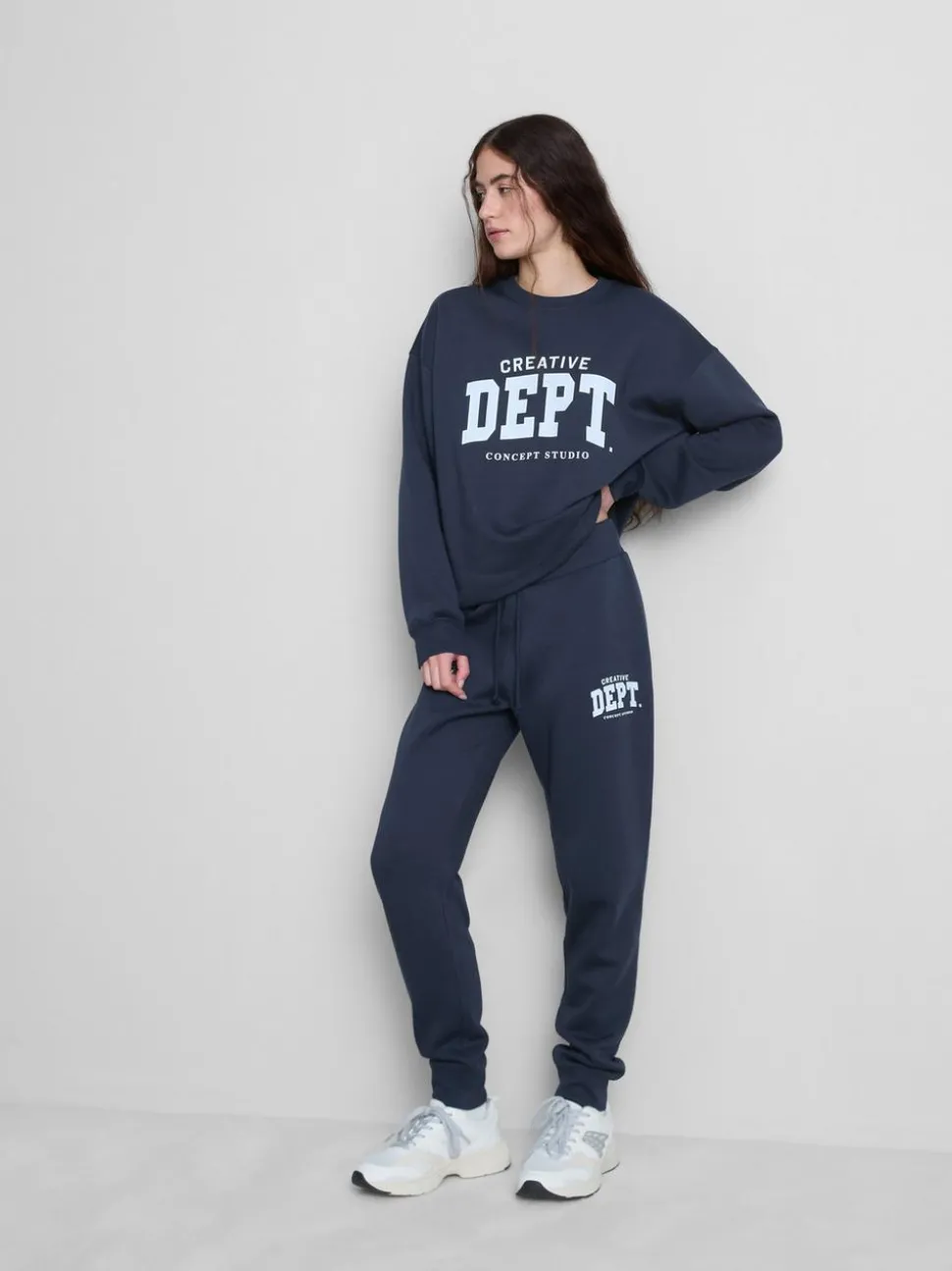 Bedruckte Skinny-Jogginghose aus Baumwollmischung