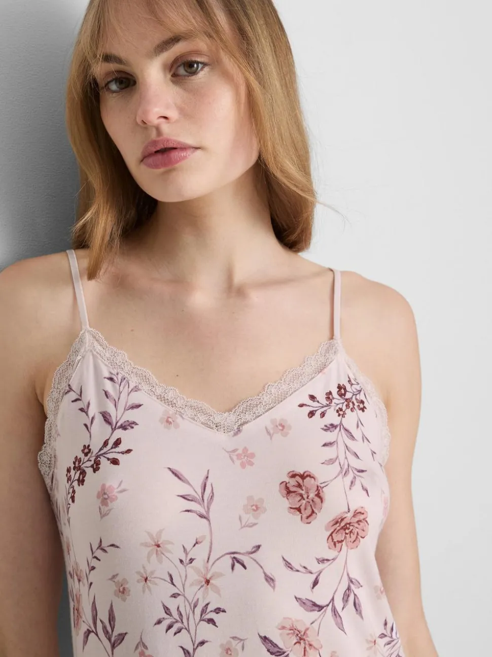 Bedrucktes Nachtkleid mit hohem Modalanteil