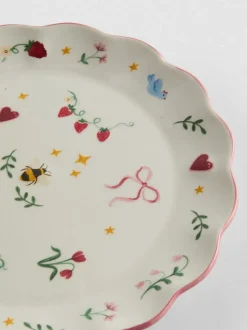 Beilagenteller mit Blumendesign