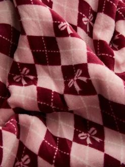 Überwurf mit Argyle-Schleifen-Design
