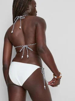 Bestickte „Dolce“ Bikinihose zum seitlichen Binden
