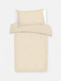 Bettwäscheset aus reiner Baumwolle mit getuftetem Kürbismuster, Einzelbett