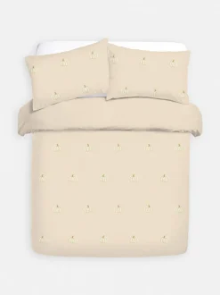 Bettwäscheset aus reiner Baumwolle mit getuftetem Kürbismuster, Doppelbett