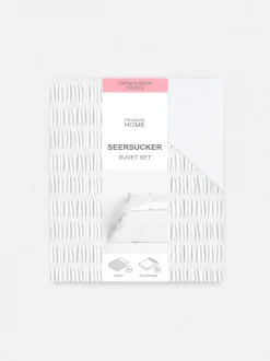 Bettwäscheset aus Seersucker, Doppelbett