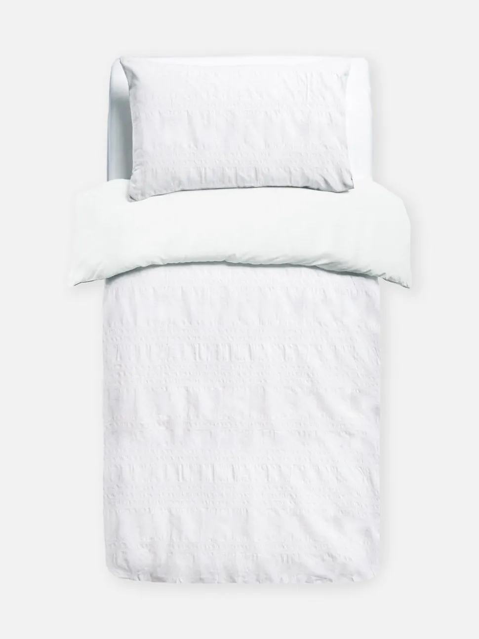 Bettwäscheset aus Seersucker, Einzelbett