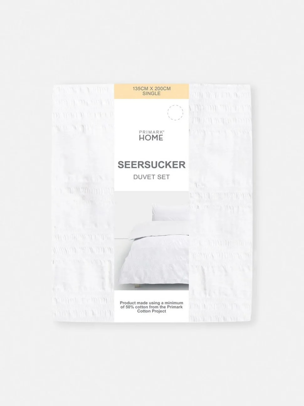 Bettwäscheset aus Seersucker, Einzelbett