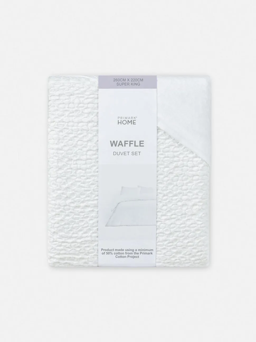 Bettwäscheset mit Waffelstruktur, Super-Kingsize