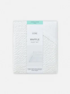 Bettwäscheset mit Waffelstruktur, Kingsize