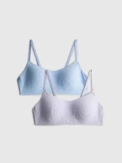 Bügellose Spitzen-BHs, 2er-Pack