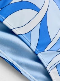 Bikinihose mit abstraktem Wirbelmuster