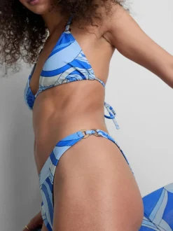 Bikinihose mit abstraktem Wirbelmuster