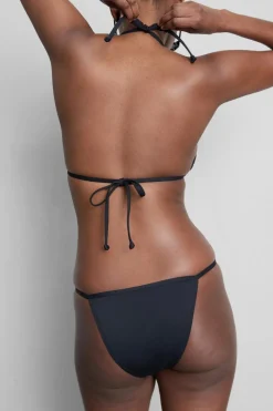 Bikinihose mit Nieten und Strass