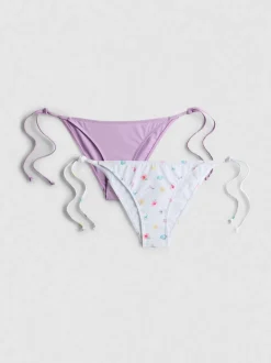Bikinihosen zum seitlichen Binden, 2er-Pack