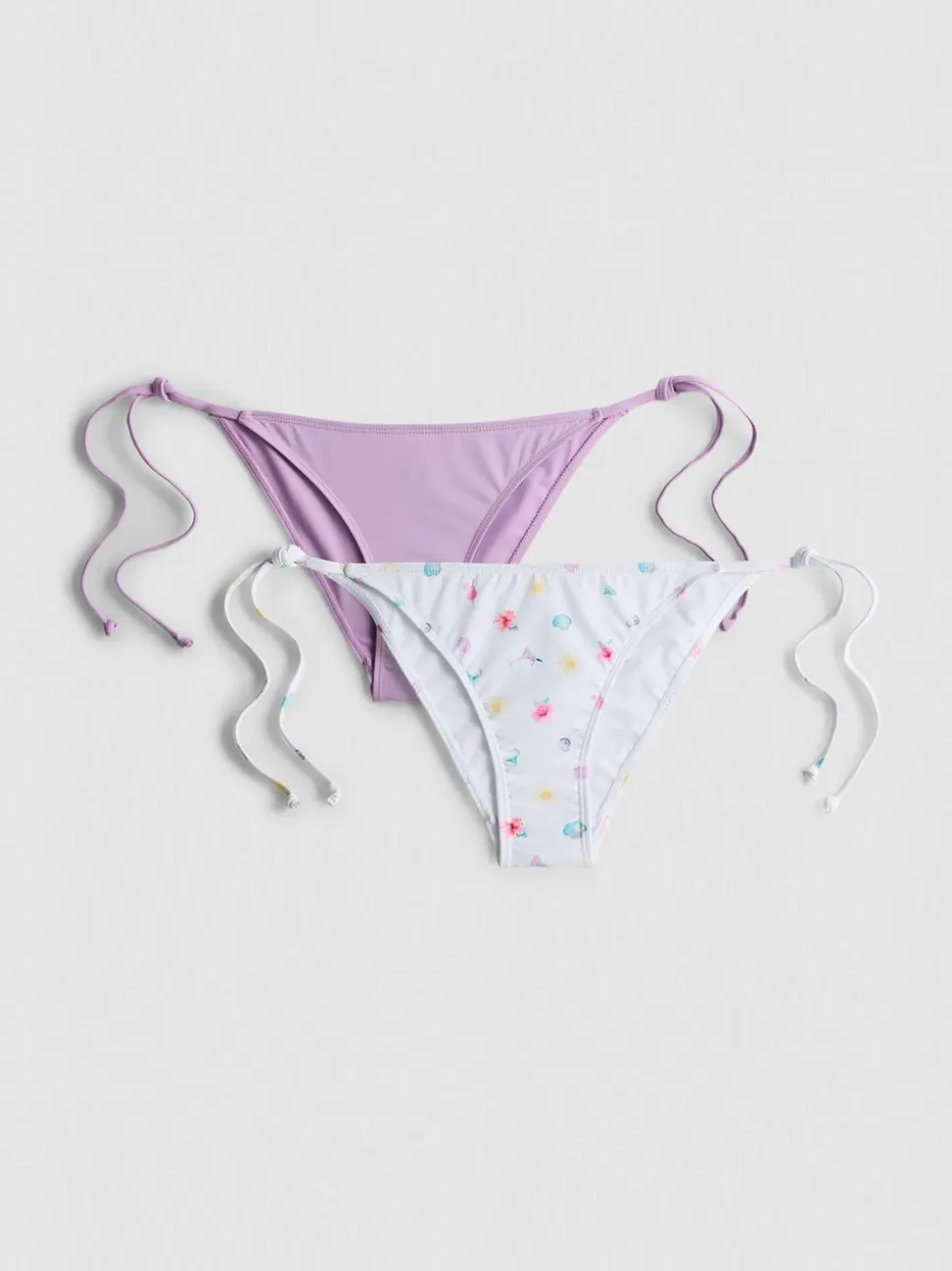 Bikinihosen zum seitlichen Binden, 2er-Pack